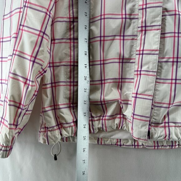 The North Face Jacket Womens Sz M Venture Rain Hyvent Full Zip White/Pink/Purple - Picture 13 of 13
